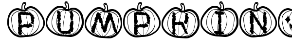 Pumpkin Halloween St font preview